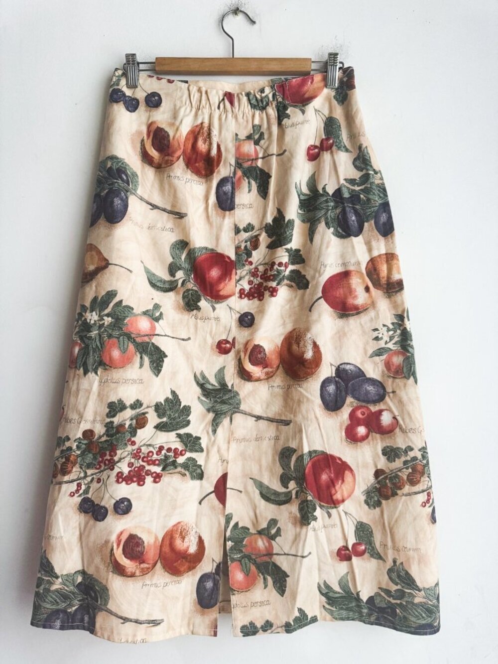 Vintage Berry Ellen Fruit Print Cotton A line Skirt  M - Picture 5 of 7
